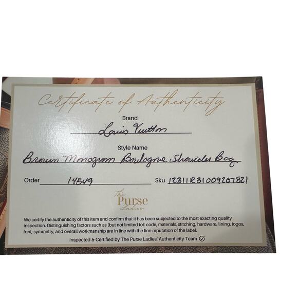 Preowned Authentic Louis Vuitton Boulogne Brown Monogram Coated Canvas Hobo Bag - Picture 15 of 16